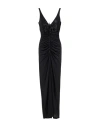 Gaelle Paris Gaëlle Paris Woman Maxi Dress Black Size 12 Polyester, Elastane