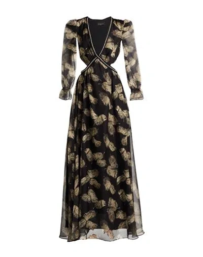 Gaelle Paris Gaëlle Paris Woman Maxi Dress Black Size 4 Polyester