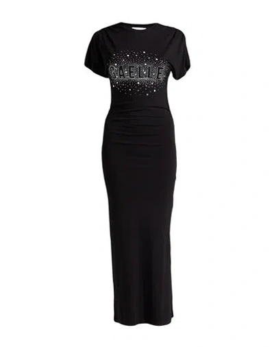 Gaelle Paris Gaëlle Paris Woman Maxi Dress Black Size 3 Rayon, Polyamide, Elastane