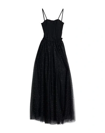 Gaelle Paris Gaëlle Paris Woman Maxi Dress Black Size 4 Polyamide, Elastane