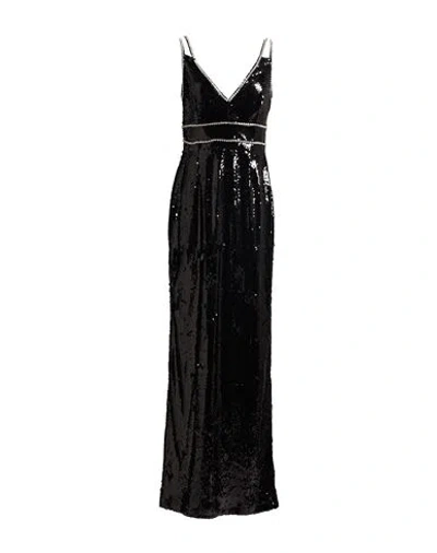 Gaelle Paris Gaëlle Paris Woman Maxi Dress Black Size 4 Polyester, Elastane