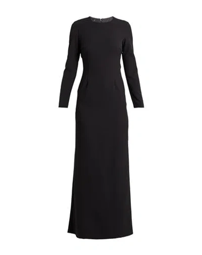 Gaelle Paris Gaëlle Paris Woman Maxi Dress Black Size 4 Polyester, Elastane