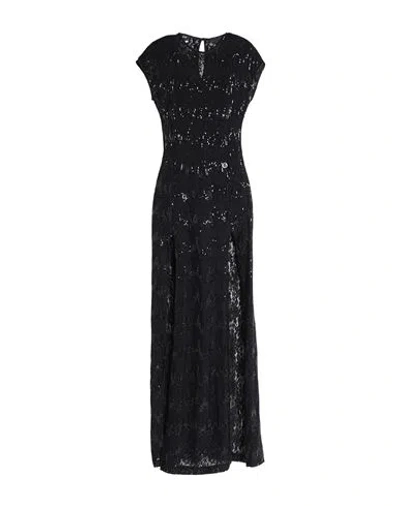 Gaelle Paris Gaëlle Paris Woman Maxi Dress Black Size 4 Polyamide, Elastane, Polyester