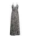 Gaelle Paris Gaëlle Paris Woman Maxi Dress Black Size 8 Polyester In Black