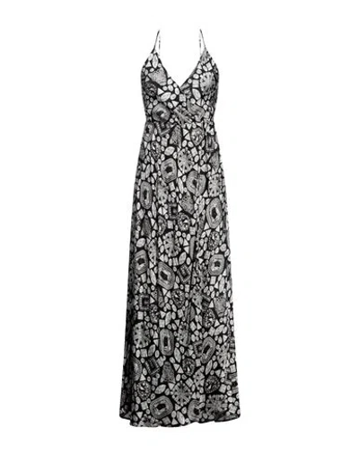 Gaelle Paris Gaëlle Paris Woman Maxi Dress Black Size 8 Polyester