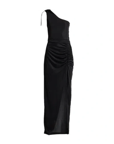 Gaelle Paris Gaëlle Paris Woman Maxi Dress Black Size 8 Polyester, Elastane