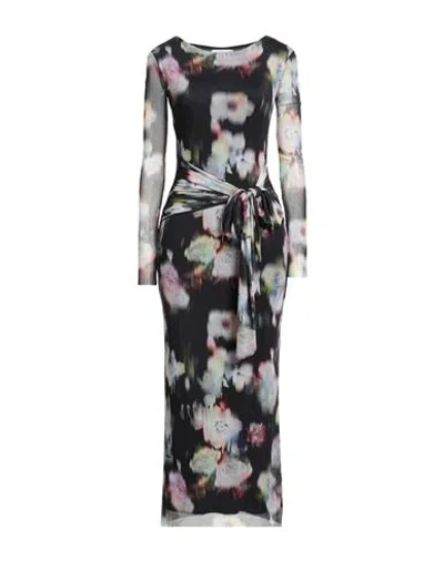 Gaelle Paris Gaëlle Paris Woman Maxi Dress Black Size 8 Polyester, Elastane