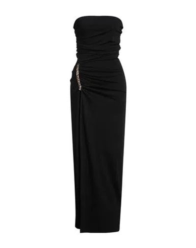 Gaelle Paris Gaëlle Paris Woman Maxi Dress Black Size 8 Rayon, Polyamide, Elastane
