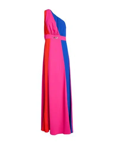 Gaelle Paris Gaëlle Paris Woman Maxi Dress Fuchsia Size 10 Polyester In Pink