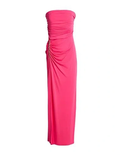 Gaelle Paris Gaëlle Paris Woman Maxi Dress Fuchsia Size 10 Rayon, Polyamide, Elastane In Pink