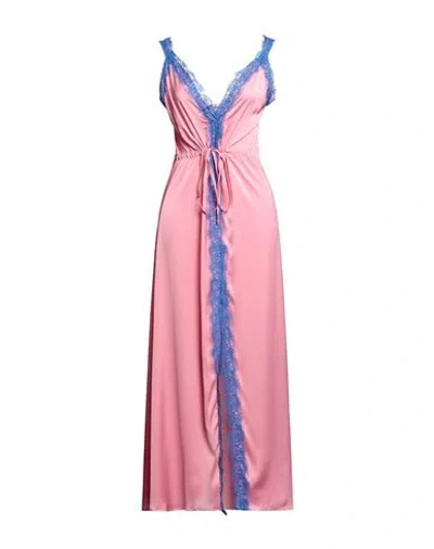 Gaelle Paris Gaëlle Paris Woman Maxi Dress Pink Size 2 Polyester, Elastane