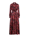 Gaelle Paris Gaëlle Paris Woman Maxi Dress Red Size 4 Polyester In Red