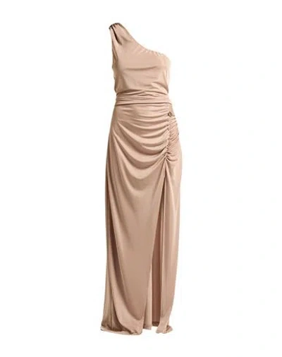 Gaelle Paris Gaëlle Paris Woman Maxi Dress Sand Size 10 Polyester, Elastane In Gold