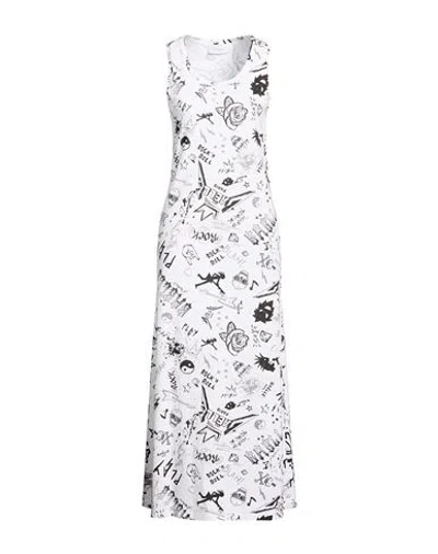 Gaelle Paris Gaëlle Paris Woman Maxi Dress White Size 1 Cotton