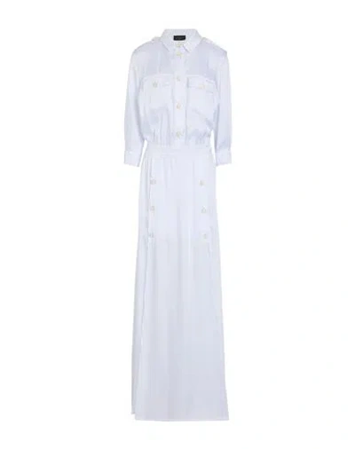 Gaelle Paris Gaëlle Paris Woman Maxi Dress White Size 6 Acetate, Polyester