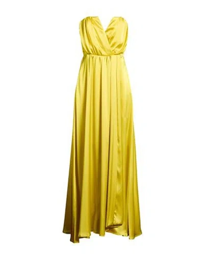 Gaelle Paris Gaëlle Paris Woman Maxi Dress Yellow Size 8 Polyester