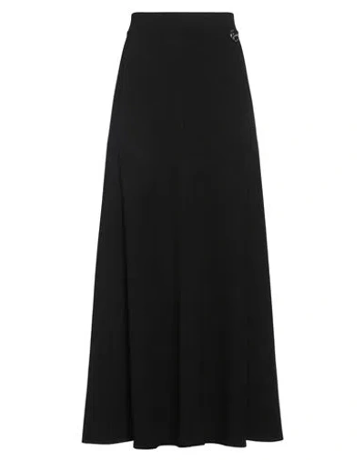 Gaelle Paris Gaëlle Paris Woman Maxi Skirt Black Size 4 Polyester, Viscose, Elastane