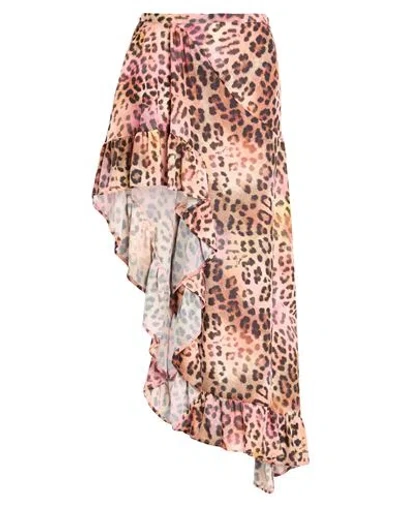 Gaelle Paris Gaëlle Paris Woman Maxi Skirt Camel Size 4 Polyester In Brown