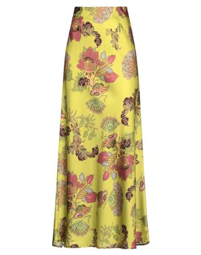 Gaelle Paris Gaëlle Paris Woman Maxi Skirt Yellow Size 10 Polyester