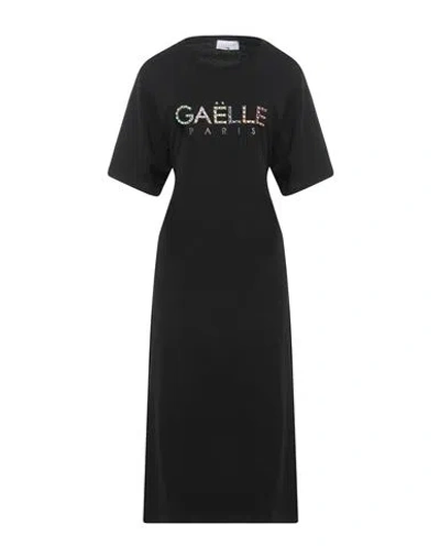 Gaelle Paris Gaëlle Paris Woman Midi Dress Black Size 1 Cotton