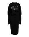 Gaelle Paris Gaëlle Paris Woman Midi Dress Black Size 1 Cotton, Polyester, Viscose, Elastane In Black