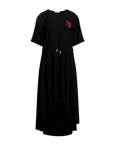 Gaelle Paris Gaëlle Paris Woman Midi Dress Black Size 4 Polyester, Viscose, Elastane