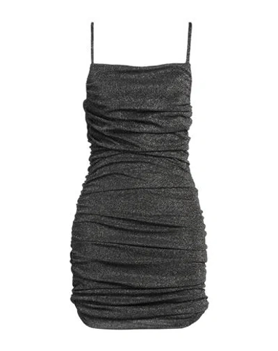 Gaelle Paris Gaëlle Paris Woman Midi Dress Black Size 8 Polyester, Lurex, Elastane