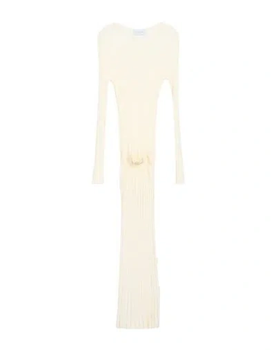 Gaelle Paris Gaëlle Paris Woman Midi Dress Cream Size 1 Viscose, Polyester, Nylon In White