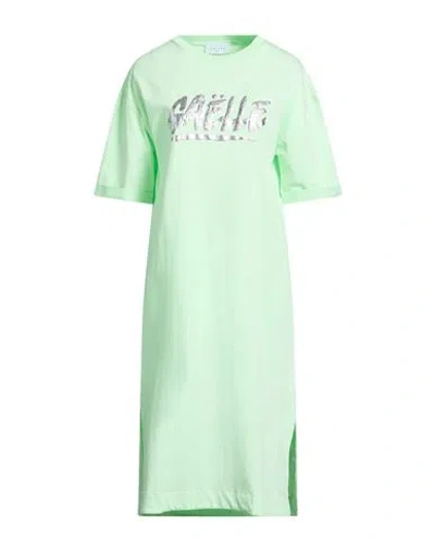 Gaelle Paris Gaëlle Paris Woman Midi Dress Light Green Size 1 Cotton