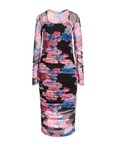 Gaelle Paris Gaëlle Paris Woman Midi Dress Pink Size 10 Polyester, Elastane