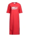 Gaelle Paris Gaëlle Paris Woman Midi Dress Red Size 2 Cotton