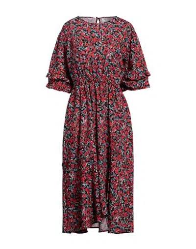 Gaelle Paris Gaëlle Paris Woman Midi Dress Red Size 6 Polyester