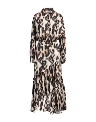 Gaelle Paris Gaëlle Paris Woman Midi Dress Sand Size 4 Viscose