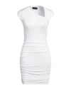 Gaelle Paris Gaëlle Paris Woman Midi Dress White Size 8 Polyester, Elastane In White