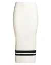 Gaelle Paris Gaëlle Paris Woman Midi Skirt Cream Size 1 Viscose, Polyester, Nylon In Neutral