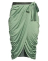 Gaelle Paris Gaëlle Paris Woman Midi Skirt Green Size 4 Polyester, Elastane In Green