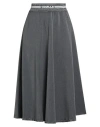 Gaelle Paris Gaëlle Paris Woman Midi Skirt Lead Size 4 Polyester, Viscose, Elastane, Polyamide