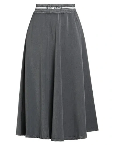 Gaelle Paris Gaëlle Paris Woman Midi Skirt Lead Size 4 Polyester, Viscose, Elastane, Polyamide
