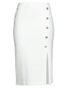 Gaelle Paris Gaëlle Paris Woman Midi Skirt Off White Size 4 Viscose, Polyester, Elastane In Multi