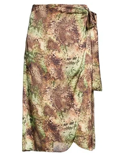 Gaelle Paris Gaëlle Paris Woman Midi Skirt Sand Size 6 Polyester In Neutral