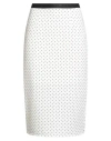 Gaelle Paris Gaëlle Paris Woman Midi Skirt White Size 4 Polyester, Elastane In White