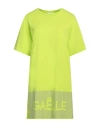 Gaelle Paris Gaëlle Paris Woman Mini Dress Lime Green Size 1 Cotton In Green