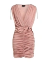 Gaelle Paris Gaëlle Paris Woman Mini Dress Antique Rose Size 6 Polyester, Elastane In Pink