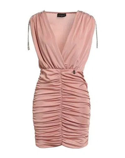 Gaelle Paris Gaëlle Paris Woman Mini Dress Antique Rose Size 6 Polyester, Elastane In Pink
