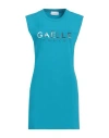 Gaelle Paris Gaëlle Paris Woman Mini Dress Azure Size 3 Cotton, Elastane In Blue