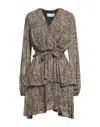 Gaelle Paris Short Dresses In Beige