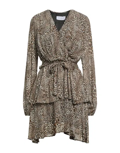 Gaelle Paris Short Dresses In Beige