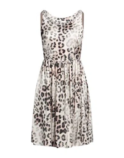 Gaelle Paris Gaëlle Paris Woman Mini Dress Beige Size 8 Polyester