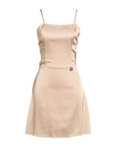 Gaelle Paris Gaëlle Paris Woman Mini Dress Beige Size 8 Polyester, Elastane In Neutral