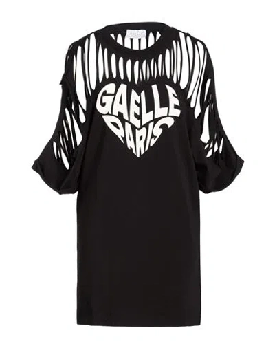 Gaelle Paris Gaëlle Paris Woman Mini Dress Black Size 1 Cotton